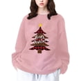 thumbnail image 5 of Sudadera sin estampado de Árbol de Navidad Gibobby rosa S, 5 of 5