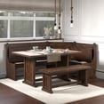 thumbnail image 3 of Corner Dining Set Harvest Walnut Distressed | Furniture Dash, 3 of 7