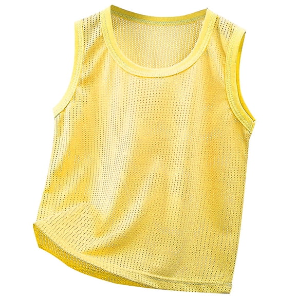 KVPLBQFD Baby Girls Tank Top Lightweight Mesh Sports Jerseys for Kids Soccer Basketball Training Vests Toddler Quick Dry Cooling Summer Sleeveless T Shirts