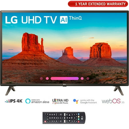 LG 55UK6300 55" UK6300 Smart 4K UHD TV (2018) with Extended Warranty (55UK6300PUE)