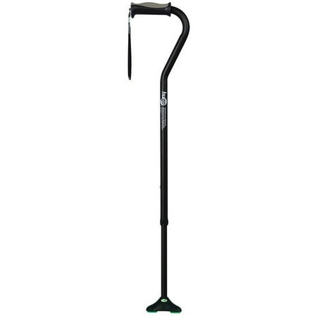 Hugo QuadPod Offset Cane with Ultra Stable Cane Tip, Ebony