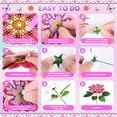 thumbnail image 5 of Flower Arts and Crafts for Kids ages 8-12: Double-layer Butterfly Diamond Art Kits for Kids Girls Toys age 6-8, Gem Art Small Diamond Painting Gifts for 6 7 8 9 10 11 12 Year Old Girl Birthday Gift, 5 of 7