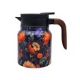 thumbnail image 1 of Vintage Floral Pattern Tea 2025 New Tea Pot Tea Built In Infuser 27 Oz Stainless Steel Floral Pattern Tea Pot Tea with Infuser Long Insulation, 1 of 6