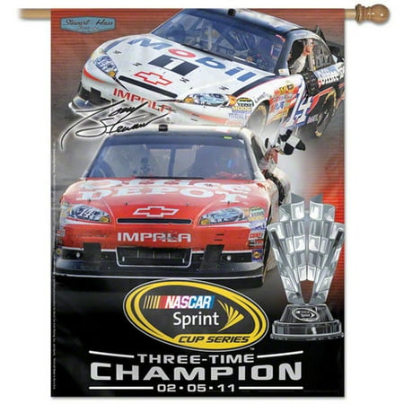 Tony Stewart #14 2011 NASCAR Sprint Cup Series Champion 27x37 Vertical Flag