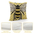 thumbnail image 4 of COMIO  Yellow Bee Pillow Covers , Bee Summer Honeycomb Farmhouse Decorations Throw Pillow Covers Beehive Honeybee Seasonal Outdoors Decorative Cushion Case for Couch Sofa Home, 4 of 5