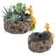 thumbnail image 3 of Creative Resin Succulent Plant Pot Container Herb Flower Basket Home Garden Decor Giraffe, 3 of 5