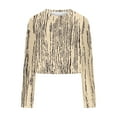 thumbnail image 4 of Oplxuo Women Crewneck Crop Sweatshirts Oversized Sweatshirt Trendy Long Sleeve Pullover Irregular Hem Jumper Tops, 4 of 4