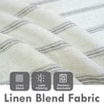 thumbnail image 3 of DriftAway Farmhouse Vertical Striped Linen Blend Textured Light Filtering Semi Sheer Curtains for Living Room Bedroom 102 Inches Long Drapes 2 Panels, 3 of 7