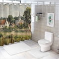 thumbnail image 7 of Fenyluxe Impressionist Painting Pretty Shower Curtain Bathroom Decor Sustainable Polyester Fiber Shower Curtain Set with Hooks 69x72, 7 of 7