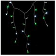 thumbnail image 1 of Reinders LEDICE-PWG Pure White and Green LED Icicle Lights on White Wire, 1 of 1