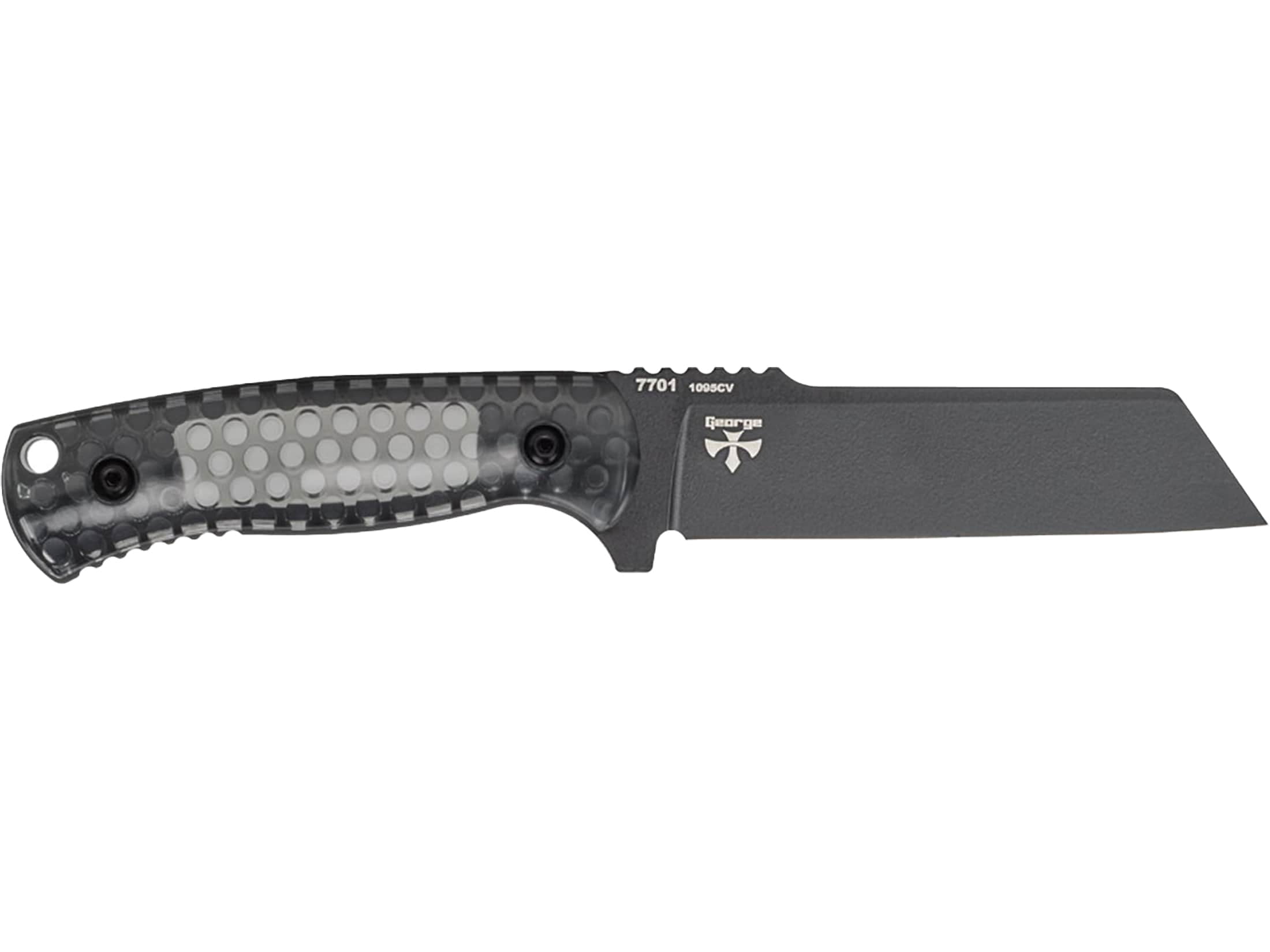 KA-BAR Cool Name Fixed Blade Knife 4.62" Sheepsfoot 1095 Cro-Van Black Blade...