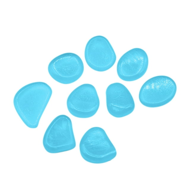 Ramiter Garden Decorative Pebbles StonesNon Radioactive Resin MaterialGlowingLawnFish Tank