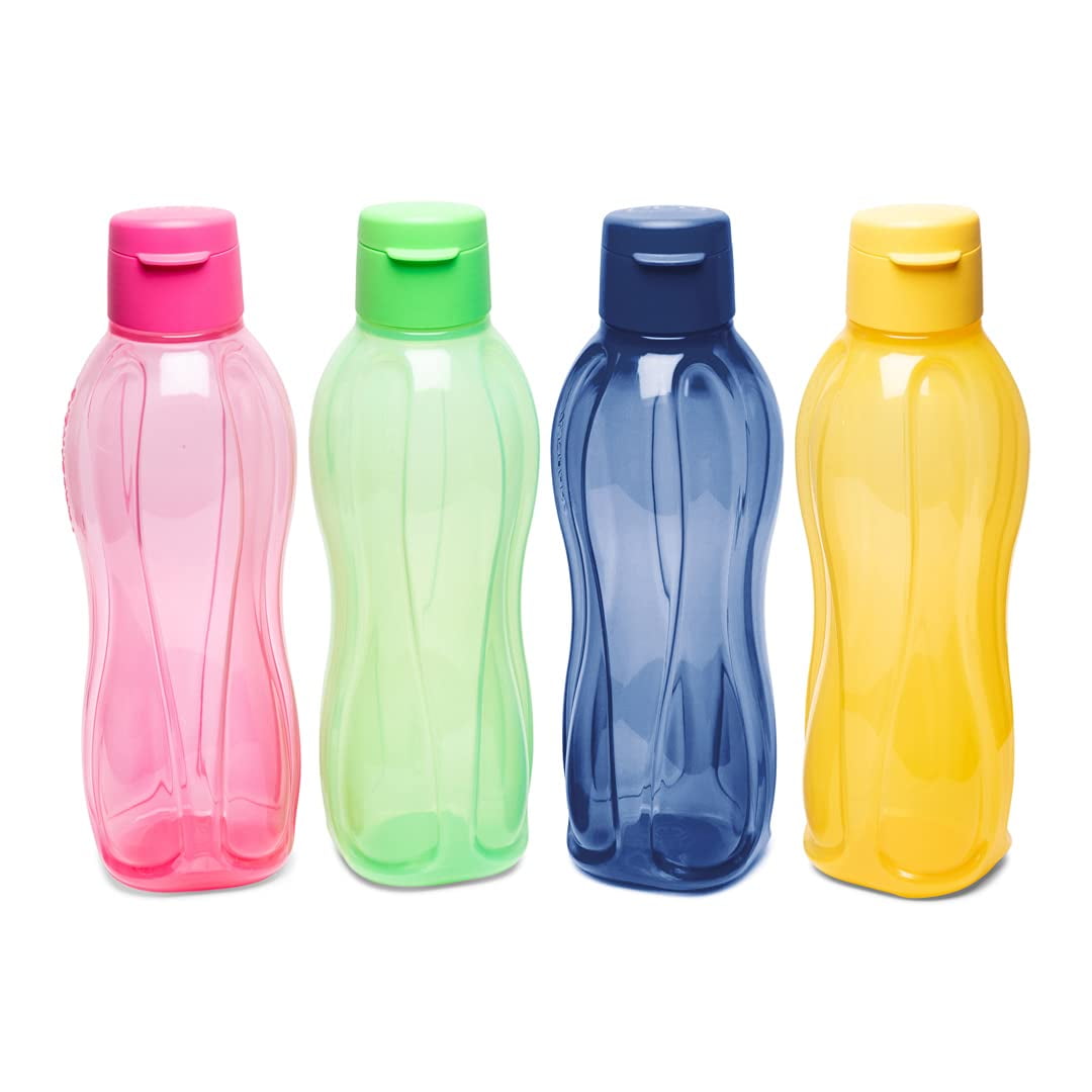 Morsbestendige Drinkfles Aquasafe Fles Morsbestendig Set Van 6 Juego De 4 Botellas De 500ml Tupperware Aquasafe Tupperware Flessen 500ml Drinkfles
