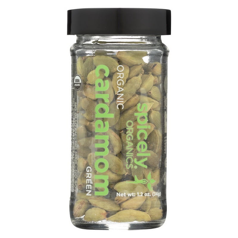 (Price/case)Spicely Organics Organic Cardamom Pods Green Case of