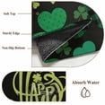 thumbnail image 6 of Happy St Patrick's Day 2'x6' Runner Rugs for Hallway Kitchen Bedside Non Slip Washable, Green Lucky Shamrocks Vintage Entryway Rug Runners with Rubber Backing, Long Carpet Runner for Laundry Room, 6 of 8