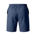thumbnail image 5 of Trgacdwlo S-5XL Big and Tall Men Beach Shorts Elastic Waist Men's Shorts Casual with Pocket Mens Gym Shorts Sports Running Blue XL, 5 of 6