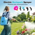 thumbnail image 3 of 3.2 Gallon Battery Powered Backpack Sprayer, Electric Back Pack Sprayer with 41" Telescopic Wand, 3 Speeds & 5 Nozzles for Lawn, Weed Control, Pest Spraying, 3 of 9