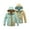 Light Green, variant on MGEOY Boys Girls Reversible Jacket Lightweight Waterproof Fleece Lined Raincoat for Kids（4-12）