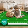 thumbnail image 4 of ODIKA Football Field Doormat Stadium Endzone Stripes Center Motif Door for Living Room, Under Sectional, Family , Non-Slip Flatwoven, 4 of 7