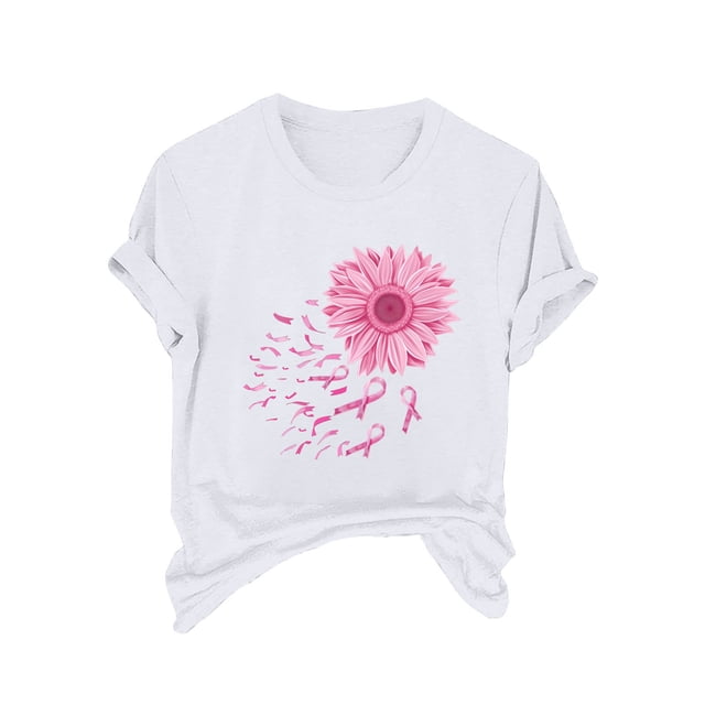 Blusas de Manga Corta para las Mujeres Divertida Impresión Cuello Redondo Camiseta Vintage, Blusas de Primavera para las Mujeres