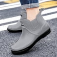 thumbnail image 5 of Xfvqtps Mens Ankle Rain Boots Fishing Boots Waterproof Durable Wear Garden Shoes Work Shoes, 5 of 6