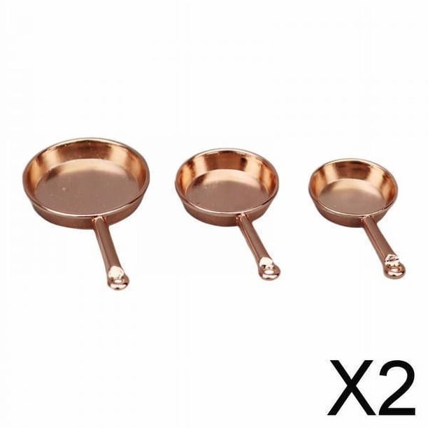 2x Juego de Utensilios de Cocina para Casa de Muñecas, 3 Uds., Escala 1:12, Juego de Simulación, Cocina, Accesorios para Casa de Muñecas, Accesorios P 2 piezas