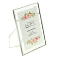 Koyal Wholesale Silver Pressed Glass Floating Photo Frames 5 x 7 Inch