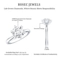 thumbnail image 5 of Certified Lab Grown Diamond 2 Carat Engagement Ring, EF-VS Quality - Ready To Gift, 925 Sterling Silver, US 4.00, 5 of 8