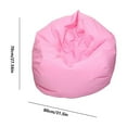 thumbnail image 2 of Fashionable Tatami Lazy Bean Bag Pink Sofa Cover - 1X Sofa Cover, Cloth, 2 of 2