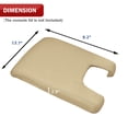 thumbnail image 5 of KBH Car Center Console Cover for 2009-2014 Acura TL Accessories, Middle Console Lid Armrest Cover Protector Replacement Trim Interior, Beige (Leather Skin Only), 5 of 8