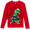 Red Santa Dino, variant on Quad Seven Boys' Ugly Christmas Sweater - Novelty Xmas Holiday Party Pullover (4-18)