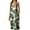 Green, variant on Women's Sundress, V-Neck Sleeveless with Spaghetti Straps & Print & Low Back, Bohemian Maxi Dress Orange, M