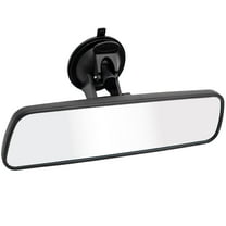 9.8" Anti-Glare Rearview Mirror Universal Replacement Rear View Mirror HD Universal Car Interior Mirror with Adjustable Suction Cup (360° Adjustable Angle)