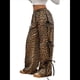 thumbnail image 3 of Pantalones Deportivos Holgados para Mujer, con Cintura Elástica, Informales, de Pierna y Bolsillos, Estilo Y2K Estampado de Leopardo L, 3 of 9
