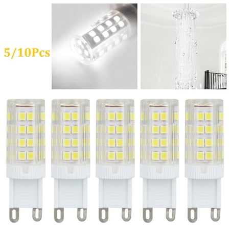 10Pack G9 2835 51smd LED Corn Bulbs Lamp 6000K Daylight Home Ceiling Light 7W
