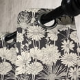 thumbnail image 3 of Ambesonne Flower Grommet Curtain, Monochrome Spring Growth, 50" x 120", Black and Beige, 3 of 6