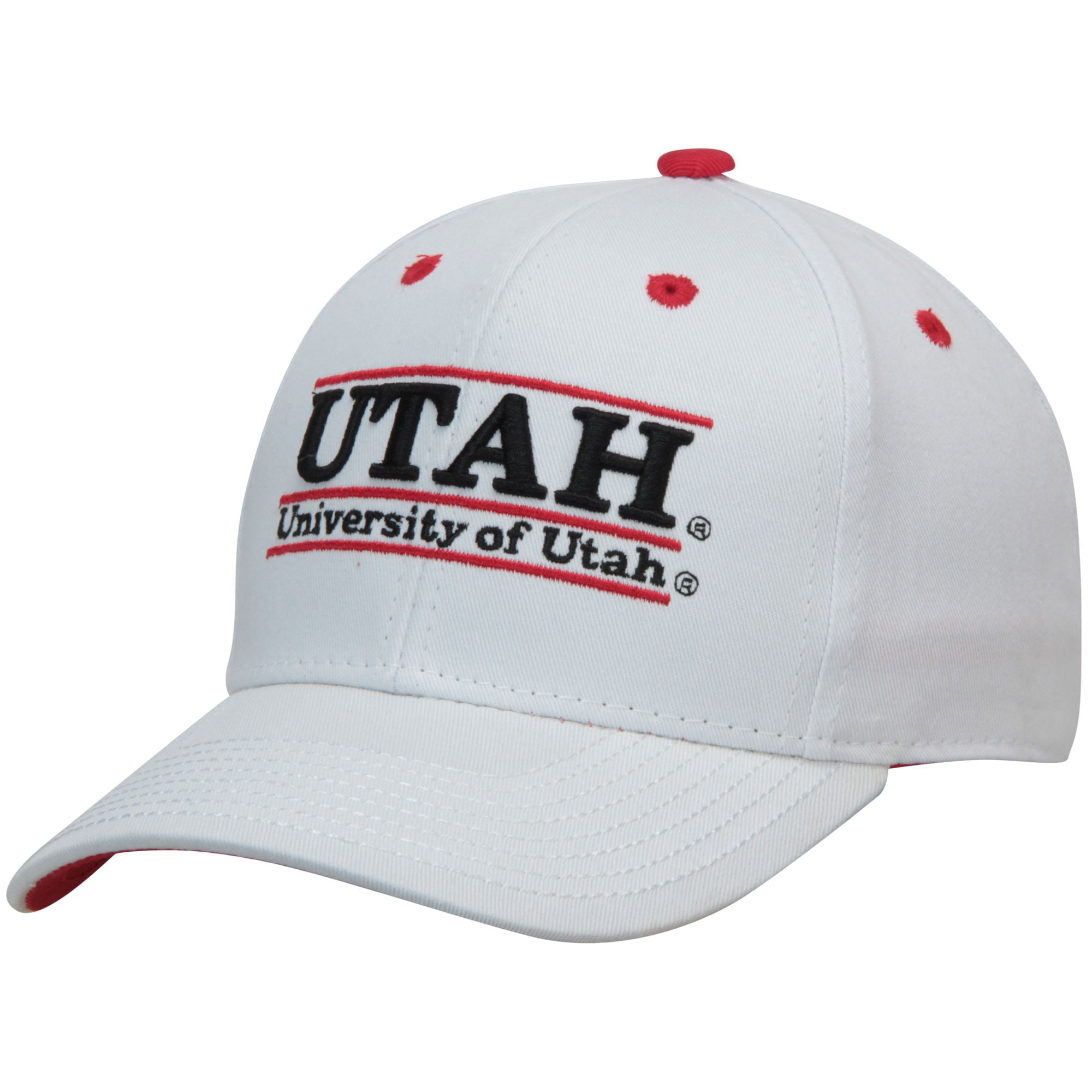 White, Utah Utes Adult Game Bar Adjustable Hat 