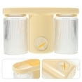 thumbnail image 1 of SHOWERORO 1Jgo Soporte Pared Para Cepillos De Con Doble Vaso Y Adhesivo Beige, 1 of 6