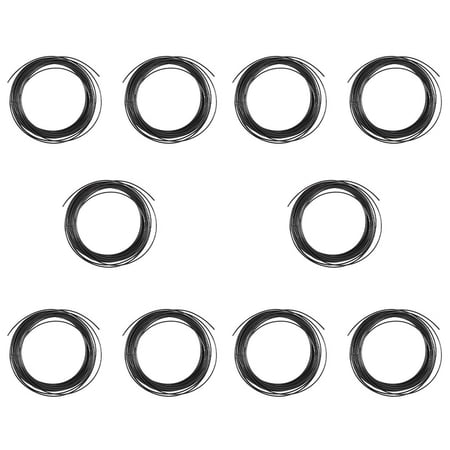 10pcs 10M ABS 3D 1.75mm Printer Filament for 3D Scribble Pen Printers - Black 10 x 10M 3D Filament Black