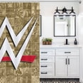 thumbnail image 5 of W-W-E Shower Curtain, Premium Waterproof Fabric Bath Curtain, Heavy Duty PEVA Shower Curtain for Bathroom Hotel, 5 of 7