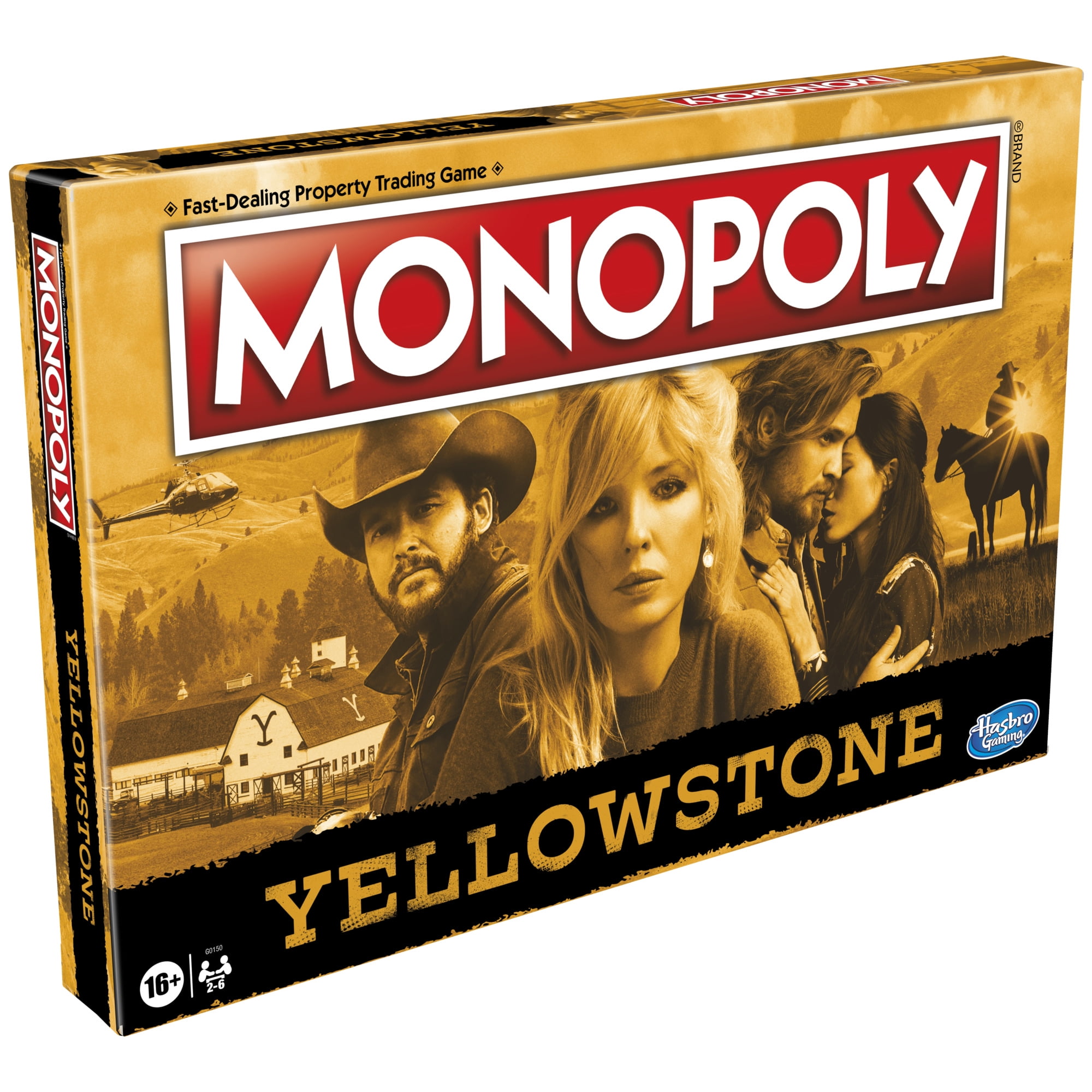Monopoly: Yellowstone Edition Board Game, Monopoly Game Inspired by the show, Yellowstone, Ages 16+