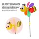thumbnail image 2 of 6Pcs Bee Wind Spinners Pinwheels 3D Animal Windmills Garden Stakes Ornaments for Lawn Yard Patio Par, 2 of 5