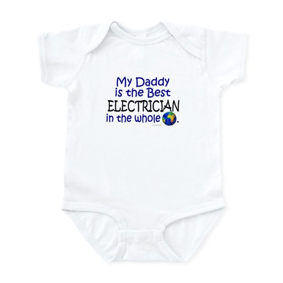 CafePress - Best Electrician In The World (Daddy) Infant Bodys - Baby Light Bodysuit, Size Newborn - 24 Months