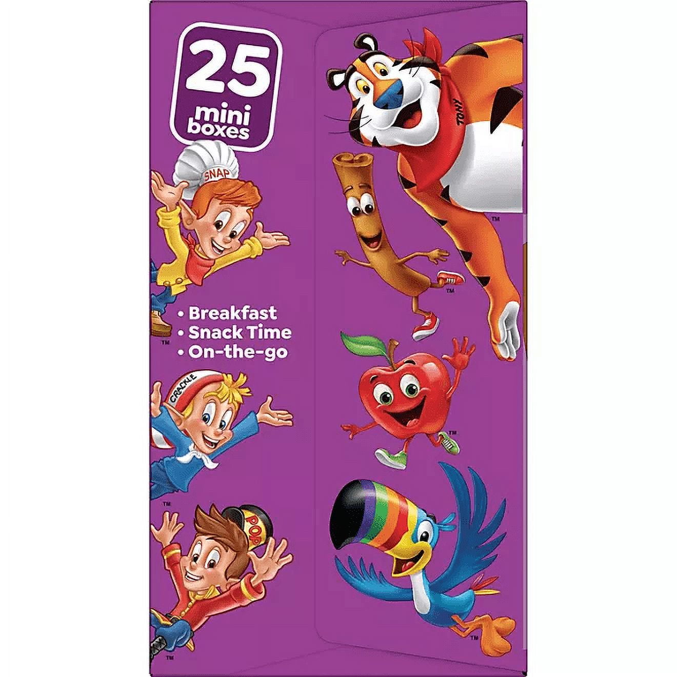 Kellogg’s Mini Cereal Box Assortment – 26.97 oz, 25-Count with Family Favorites in One Pack