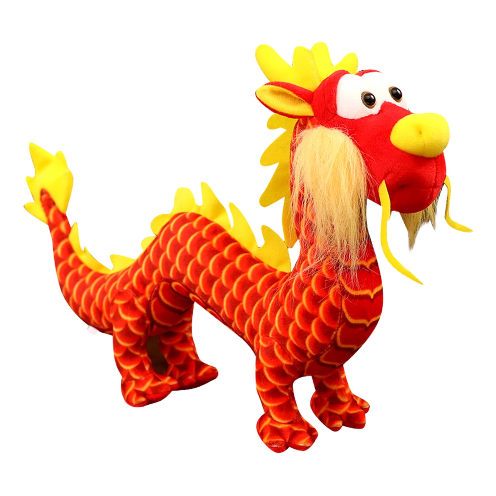 Acheter Peluche Dragon du zodiaque, mascotte de Dragon, année 2024, dessin  animé chinois, animaux en peluche