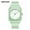 Matcha green, variant on Square Quartz Watch – Minimalist Design with PU Leather Strap and 50m Waterproof Rating