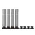 thumbnail image 3 of Adjustable 5-Shelf Storage Rack, Heavy Duty 550lbs, Tool-Free Assembly, Silver, 3 of 7