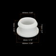 thumbnail image 2 of Uxcell 10Pcs Snap Rubber Grommet Plug Mount Dia 20mm ID 16mm Seal Anti-Scratch Electrical Box Cable Pipe White, 2 of 6