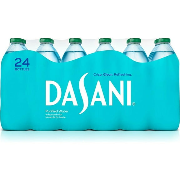 Dasani Purified Water Bottles Enhanced With Minerals 16.9 oz, 24 pk