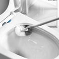 thumbnail image 1 of Cepillo para Inodoro - Cerdas de Plástico que No Rallan, Limpiador de Inodoro con Mango Largo y Cabezal Lavable, Cepillo de Baño Compacto para Colgar, Moderno en Blanco/Gris, 1 of 8